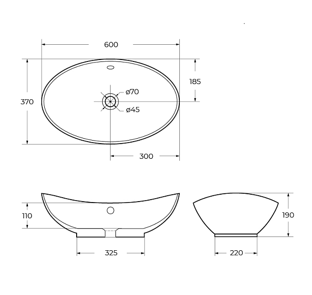 Раковина BelBagno BB1087 60 см , изображение 10