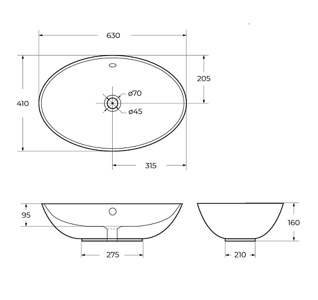 Раковина BelBagno BB1104 60 см , изображение 10