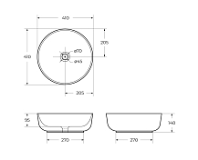 Изображение Раковина BelBagno BB1315 40 см Раковина BelBagno BB1315 40 см , изображение 9