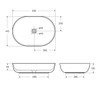 Изображение Раковина BelBagno BB1348 Раковина BelBagno BB1348 , изображение 8