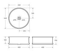 Изображение Раковина BelBagno BB1383 45 см Раковина BelBagno BB1383 45 см , изображение 9