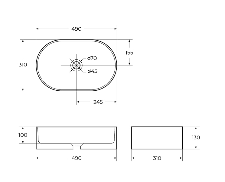 Раковина BelBagno BB1497 50 см , изображение 8
