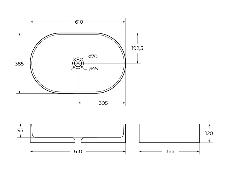 Раковина BelBagno BB1479 60 см , изображение 9