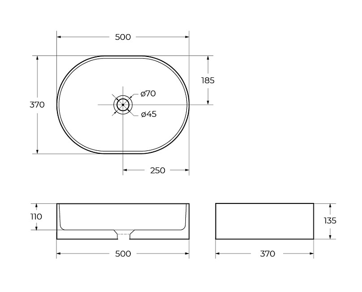 Раковина BelBagno BB1483 50 см , изображение 9