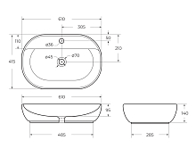 Раковина BelBagno BB1346 60 см , изображение 9
