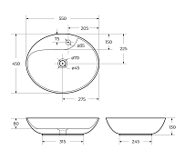 Раковина BelBagno BB1370 55 см , изображение 7
