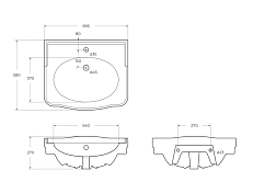 Изображение Раковина BelBagno Boheme BB115L Раковина BelBagno Boheme BB115L , изображение 6