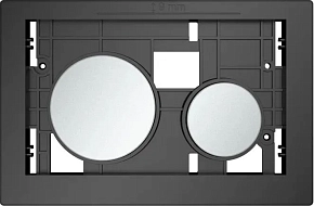 Фото Кнопка смыва TECE TECEloop Modular 9240675/9240665 хром матовый с лицевой панелью полированный сланец