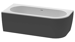 Фото Акриловая ванна Cezares Slim Corner 180-80-60-L-NERO 180х80