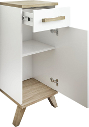 Фото Тумба Sanflor Ингрид 30 белый матовый/швейцарский вяз