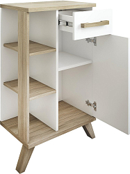 Фото Тумба Sanflor Ингрид 50 белый матовый/швейцарский вяз