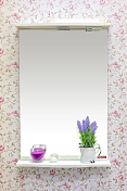 Изображение Зеркало Sanflor Софи 50 белый матовый Зеркало Sanflor Софи 50 белый матовый , изображение 2