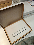 Кнопка смыва KK-POL Vitrum Grande V1 SPP/105/0/K стекло, белый глянец , изображение 2