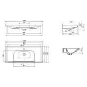 Мебельная раковина Opadiris CeraStyle Frame 100 , изображение 2