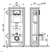 Изображение Система инсталляции для унитазов KK-POL Professional ZSP/M428/0.1/K Система инсталляции для унитазов KK-POL Professional ZSP/M428/0.1/K , изображение 2