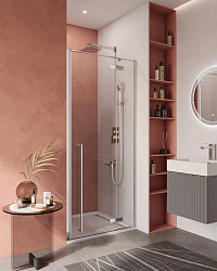 Фото Душевая дверь в нишу Cezares Liner LINER-B-12-100-C-Cr-R