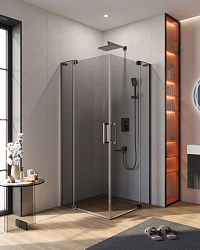 Фото Душевой уголок Cezares Slider SLIDER-A-2-90/100-GRIGIO-GM