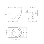 Изображение Унитаз подвесной BelBagno Uno 2.1 BB7006CHR/SC Унитаз подвесной BelBagno Uno 2.1 BB7006CHR/SC , изображение 11