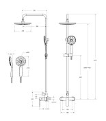 Изображение Душевая стойка Cezares Stylus CD-01 Душевая стойка Cezares Stylus CD-01 , изображение 6
