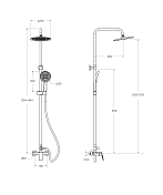 Изображение Душевая стойка BelBagno Marino DOCM-CRM Душевая стойка BelBagno Marino DOCM-CRM , изображение 4