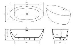 Изображение Акриловая ванна BelBagno BB707-1860-880 185x90 Акриловая ванна BelBagno BB707-1860-880 185x90 , изображение 8