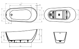 Изображение Акриловая ванна BelBagno BB704-1700-800-K 170x80 Акриловая ванна BelBagno BB704-1700-800-K 170x80 , изображение 8