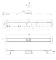 Фото Душевой лоток BelBagno Luce BB-LD-LUCE-80-BIANCO с решеткой 80 см