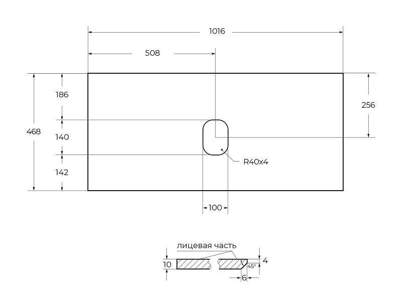 Столешница BelBagno KEP-100-GRN-W0 Granito , изображение 5