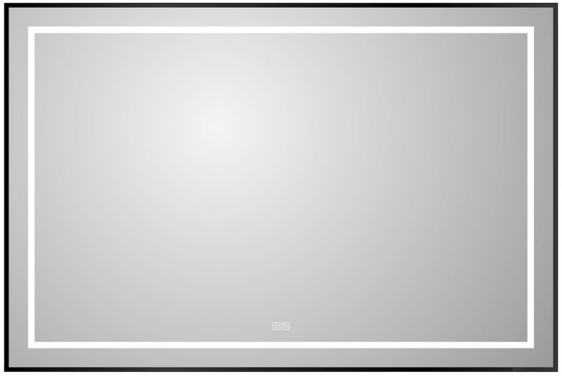 Зеркало BelBagno Kraft SPC-KRAFT-1200-800-LED-TCH-WARM-NERO , изображение 1
