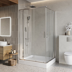 Фото Душевой уголок BelBagno Luce AH-22-120/115-C-Cr