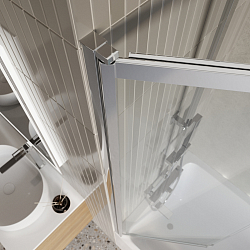 Фото Шторка на ванну BelBagno Luce VF-11-100/145-C-Cr