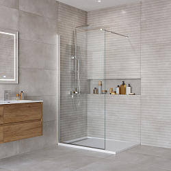 Фото Душевая перегородка BelBagno Kraft L-1-90-C-Cr