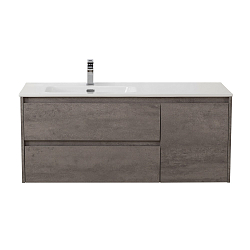 Фото Тумба под раковину BelBagno Kraft 100 L подвесная, Cemento Grigio