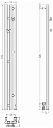 Фото Полотенцесушитель электрический Сунержа Терция 3.0 120х10.6 R белый