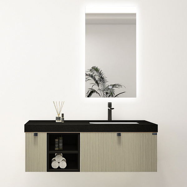 Зеркало Black&White Gravity AV706MR 50 с подсветкой , изображение 4