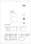 Зеркало Black&White Gravity AV706MR 50 с подсветкой , изображение 5