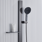 Душевой комплект Black&White Gravity GH-9025-GM оружейная сталь , изображение 7
