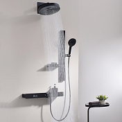 Душевой комплект Black&White Gravity GH-9025-MB черный матовый , изображение 3
