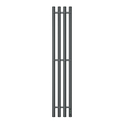 Изображение Полотенцесушитель электрический Point Деметра П3 18x120 графит блеск Полотенцесушитель электрический Point Деметра П3 18x120 графит блеск , изображение 1