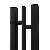 Изображение Полотенцесушитель электрический Point Фрея П2 10x80 черный Полотенцесушитель электрический Point Фрея П2 10x80 черный , изображение 4