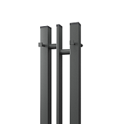 Изображение Полотенцесушитель электрический Point Фрея П2 10x120 графит блеск Полотенцесушитель электрический Point Фрея П2 10x120 графит блеск , изображение 4