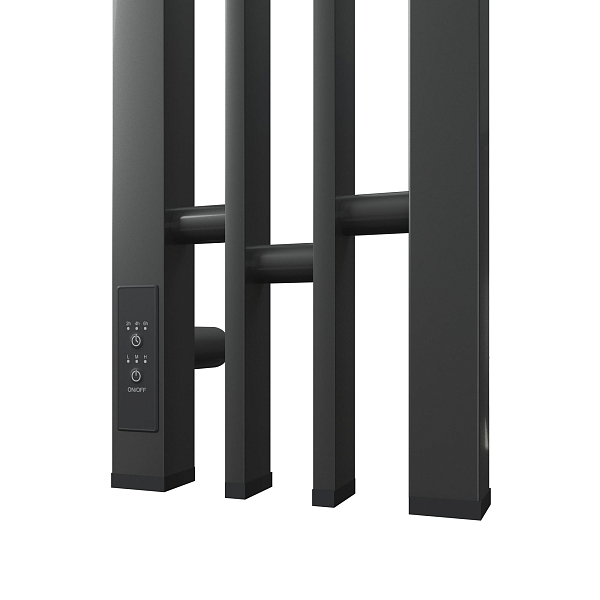 Полотенцесушитель электрический Point Фрея П2 14x120 графит блеск , изображение 3