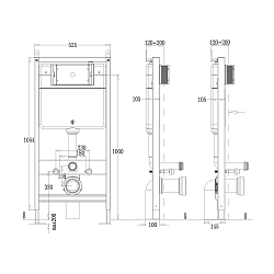 Фото Комплект Point Веста PN48209WC (унитаз с инсталляцией, сиденье с микролифтом, клавиша Венера, установка в стену, белый/хром)