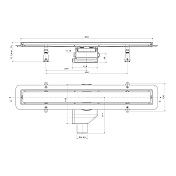 Душевой лоток Point Гермес PN50165 65 см сталь , изображение 8