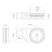 Душевой лоток Point Гермес PN50175 75 см сталь , изображение 7