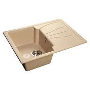 Мойка кухонная GranFest Quadro (Q-650L) 65x50 бежевая , изображение 1