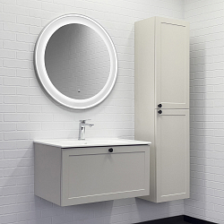 Фото Зеркало Comforty Ереван 70 бесконтактный сенсор, белый матовый (с антизапотеванием)