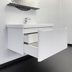 Фото Тумба с раковиной Comforty Арзамас 80 белая матовая