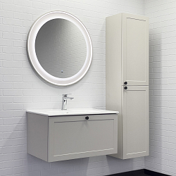 Фото Тумба с раковиной Comforty Ереван 80 серый шёлк