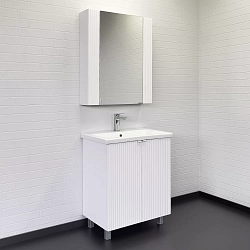 Фото Тумба с раковиной Comforty Лима 70 белый матовый